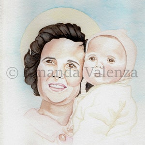 St. Gianna Molla Print, St. Gianna, katholieke kunst, katholieke gift, heilige kunst