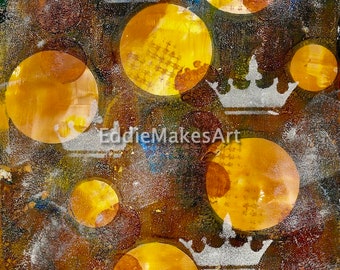 Gel Print Hintergründe für Collage & Junk Journals
