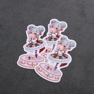 Clown Toy Box Miku [Vocaloid] Holographic Vinyl Sticker