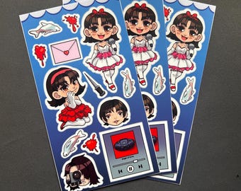 Perfect Blue Sticker Sheet, Anime Inspired (Waterproof)