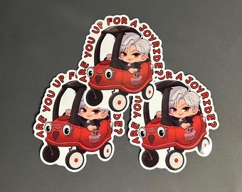 Are you up for a Joyride? Sylus Vinyl Sticker [Love and Deepspace]