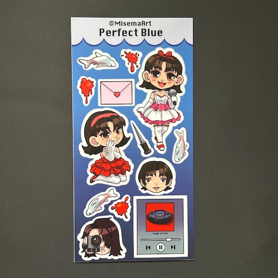 パーフェクトブルービニールステッカーシート - Etsy 日本
