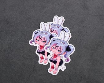 Rabbit Hole Hatsune Miku [Vocaloid] Clear Vinyl Sticker