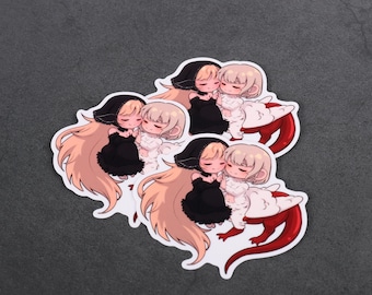 Chimera Falin and Marcille [Dungeon Meshi] Couple Clear Vinyl Sticker