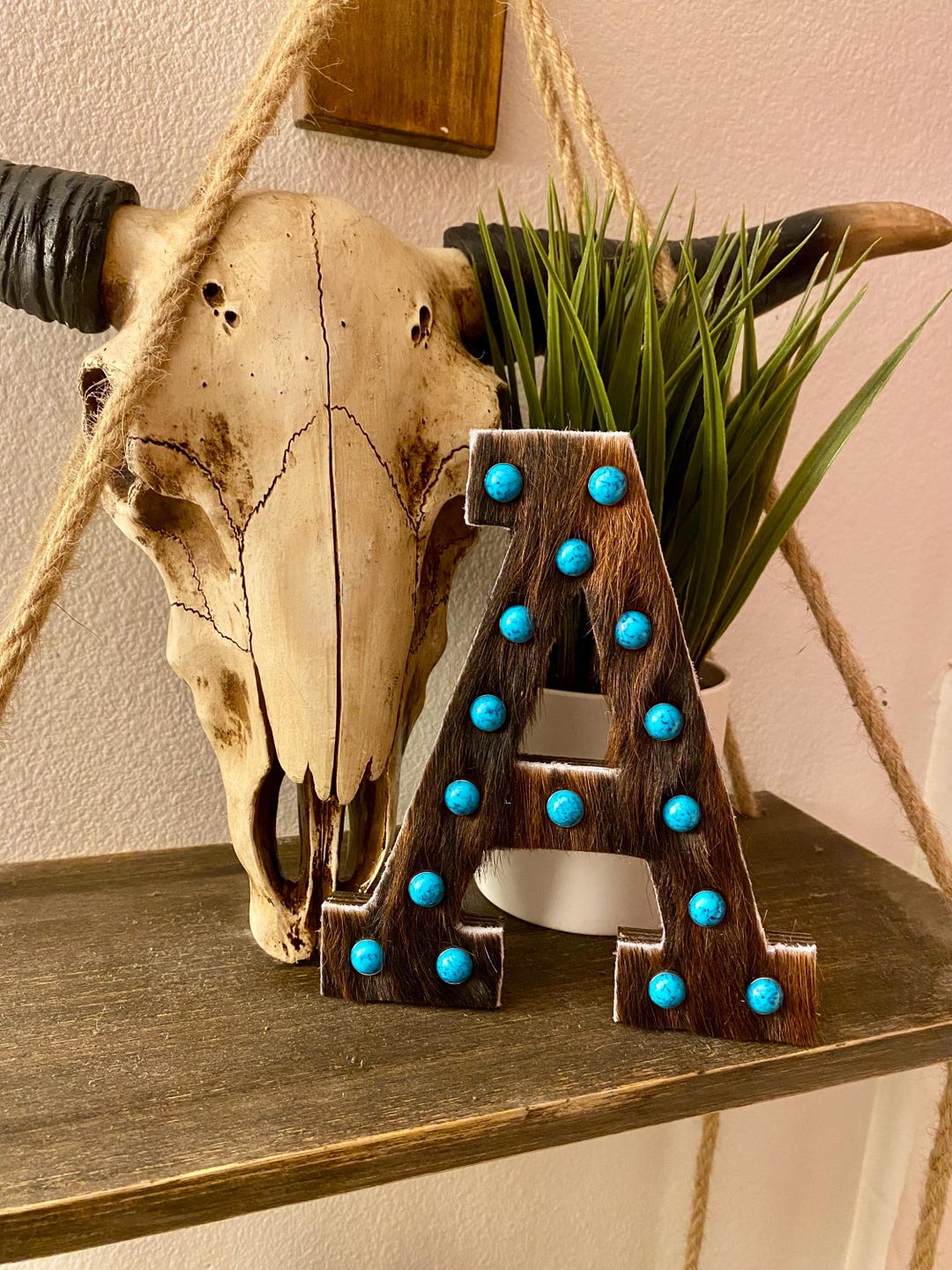 7 Inch Cowhide Letter | Western Monogram | RTS & CUSTOM - Etsy