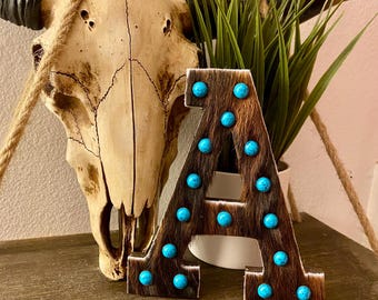 7 inch Cowhide Letter | Western Monogram | Made to Order