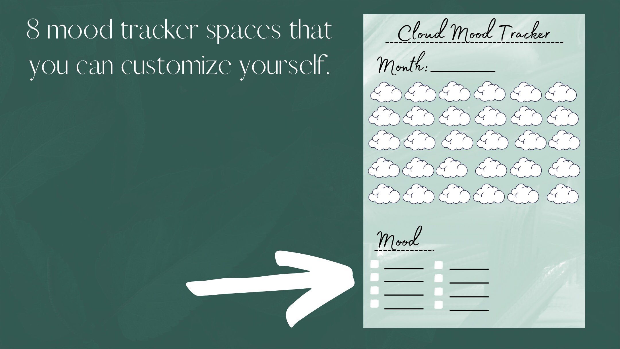 Printable Mood Trackers Bullet Journal Inserts Bundle monthly Mood ...