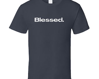 Faith Statement Tee - Blessed - Gray/White - Unisex