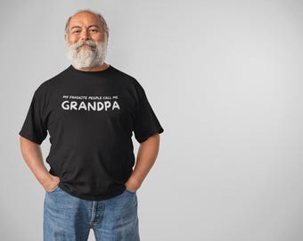 My Favorite People Call Me Grandpa - Statement T-Shirt for Grandfathers | Mens Gift Tee