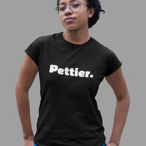 Pettier Statement T-Shirt - Black/White - Ladies