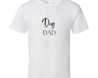 Camiseta "Pai de Cachorro" - Branca/Preta - Masculina