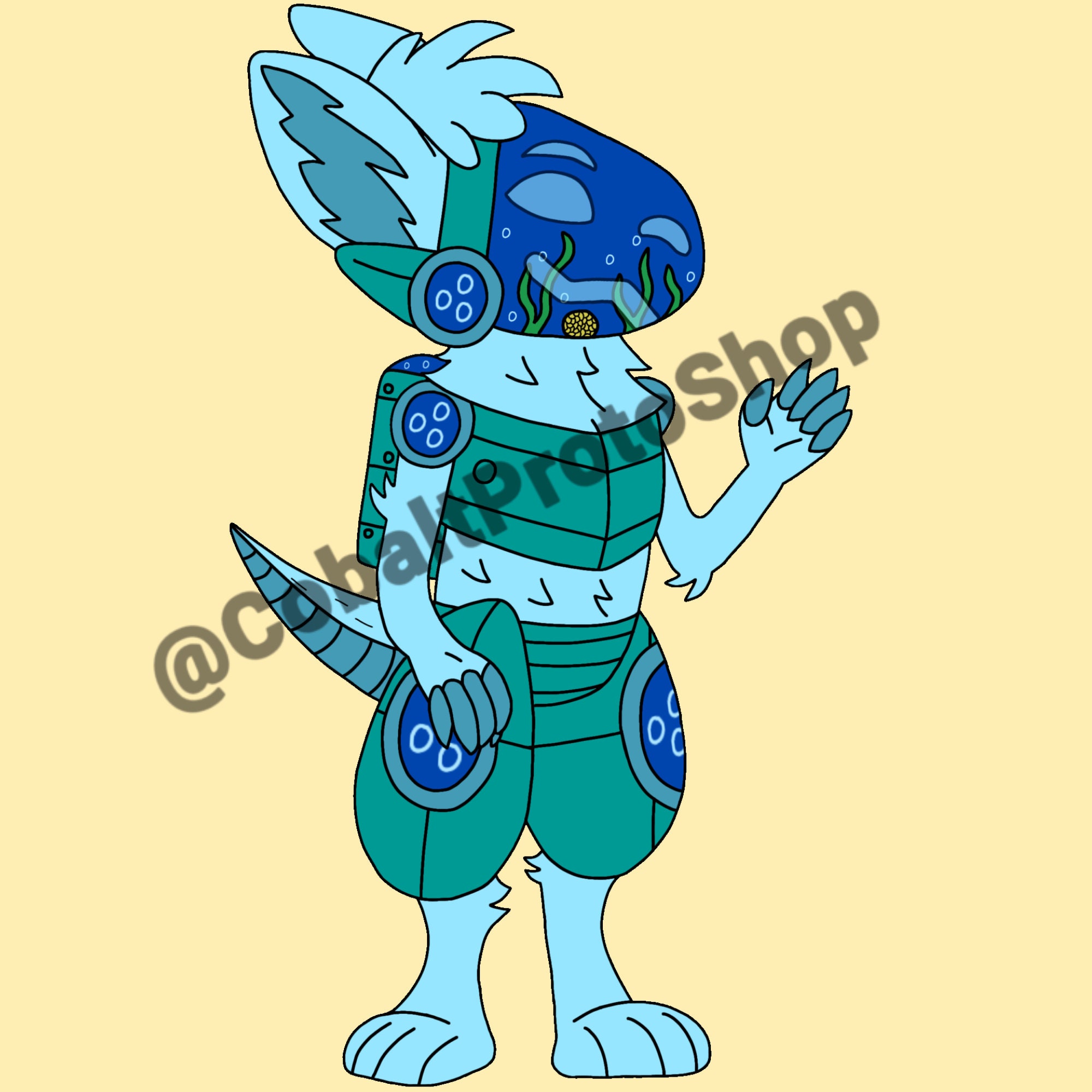 protogen character by Dummystherobloxs on DeviantArt