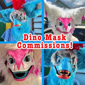 Custom Dino Mask Fursuit Commissions! - OPEN (Unlimited Slots)