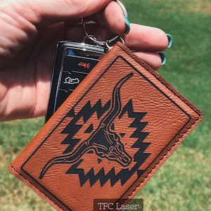 Western Keychain Wallet; Various Designs Available