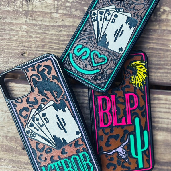 Western CUSTOM Painted Phone Case