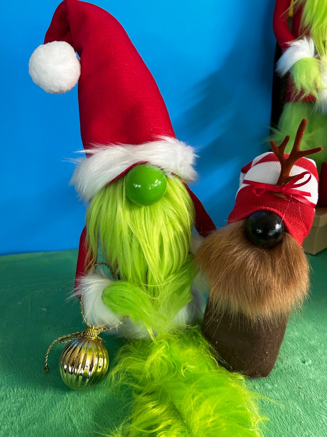 Grinch Inspired Gnome, Christmas Gnome, Grinch, Whoville, and His Dog