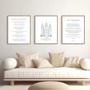 Temple Covenants, Think Celestial, My Promise - General Conference Quote - Russell M Nelson Quote - LDS Temple Covenants - PRINTABLE