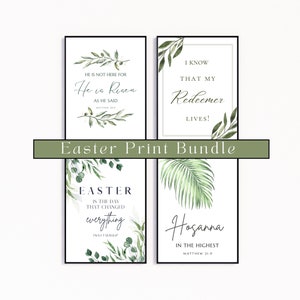 LDS Easter Print Bundle - Christian Easter Wall Art - Easter Gift - Jesus Easter Art - Ministering Gift - Missionary Easter Gift - PRINTABLE