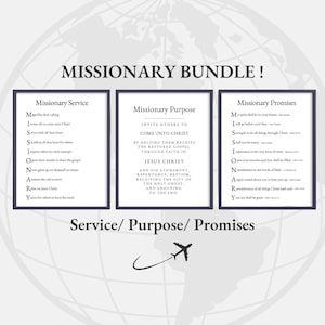 LDS Missionary Bundle - Missionar Druck - LDS Missionary Geschenk - Zum Dienen berufen - MTC - Missionary Farewell Decor - Printable