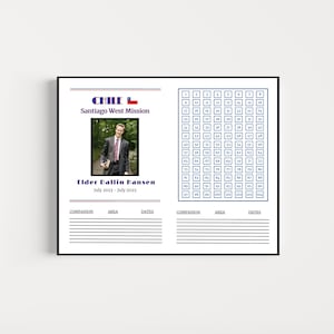 Custom LDS Mission Countdown Poster - Any Mission - Multiple Sizes - Missionary Countdown Chart ...
