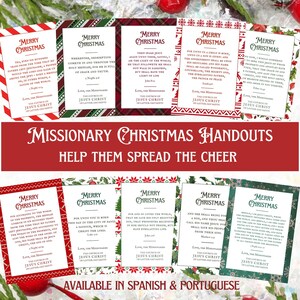 Missionar Weihnachtshandout Tags - Missionar Geschenk - Missionar Weihnachtsgeschenk - Missionar Paket - LDS Missionar - DRUCKBAR