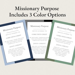Impression but missionnaire SDJ - 3 options de couleur incluses - cadeau missionnaire SDJ - MTC - appelé à servir - cadeau de mission - imprimable