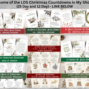 LDS 12 Gifts From Jesus Christ - LDS Christmas Scripture Cards - LDS ...