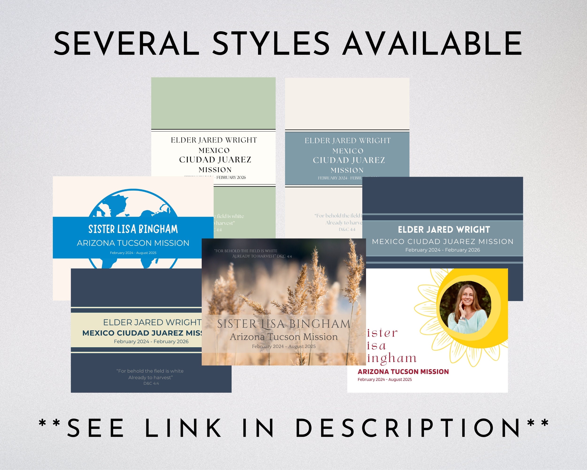 Mission Memories Book – Editable in CANVA – LDS Missionary