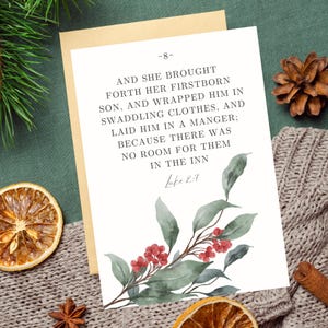 LDS 12 Days Closer to Christ LDS Christmas Countdown Scripture Cards ...
