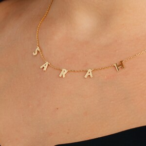 Letter Necklace by Gider Jewelry • Name Necklace • Gold Personalized Necklace • Perfect for Your Minimalist Look • Gifts for Mom