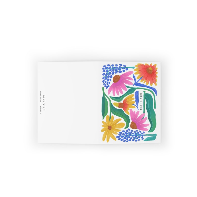 Tarjetas de agradecimiento con flores silvestres ilustradas a mano: Inspiradas en el suroeste imagen 6