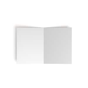May include: A blank white card folded in half, ready for writing or crafting.