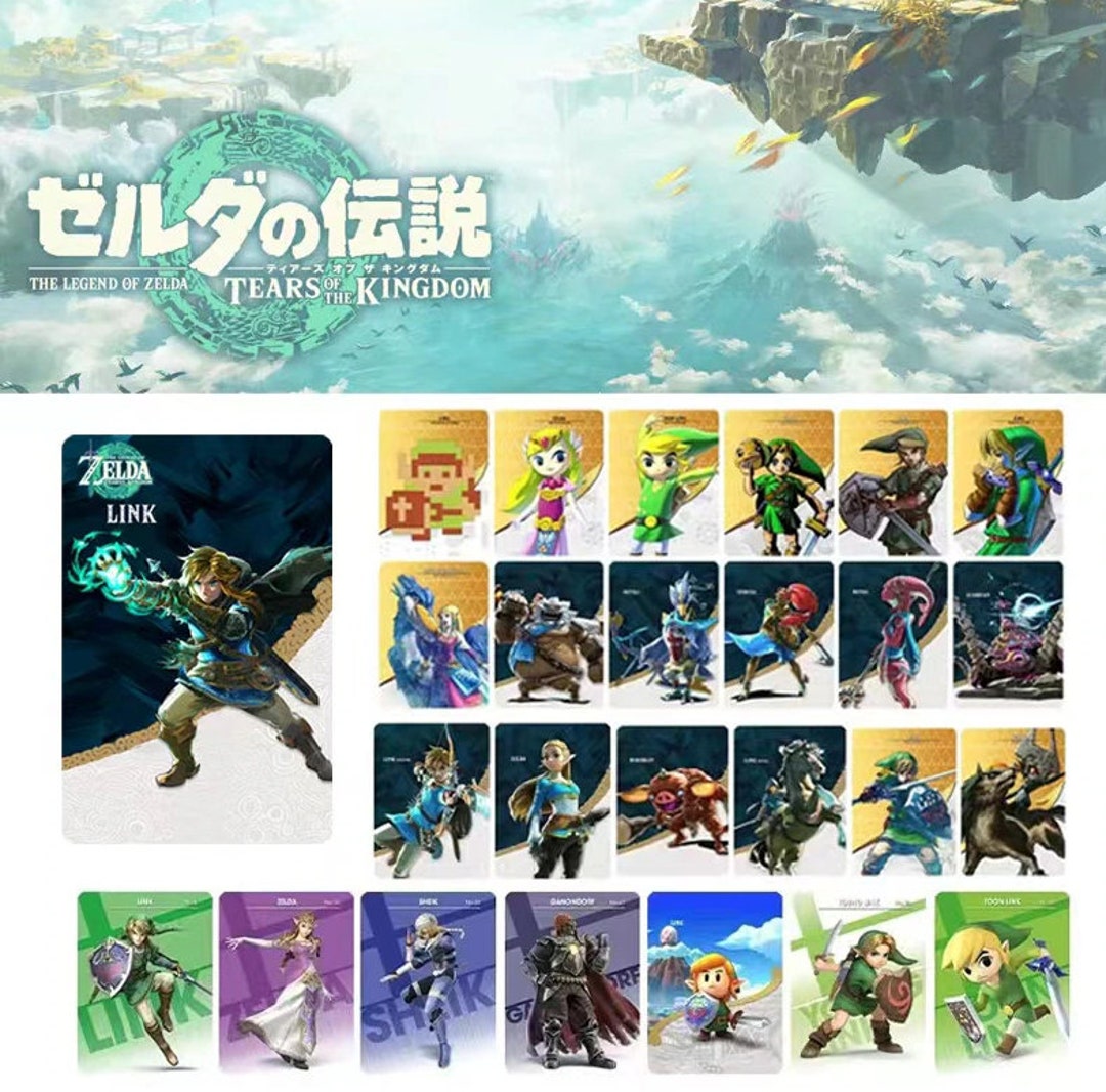 Loz Tok Botw Amiibos Custom Made Cards Entire Collection for - Etsy