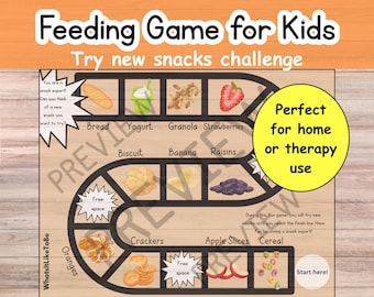 Feeding Therapy Game for Picky Eaters: Snack Exploration Board (Printable PDF)