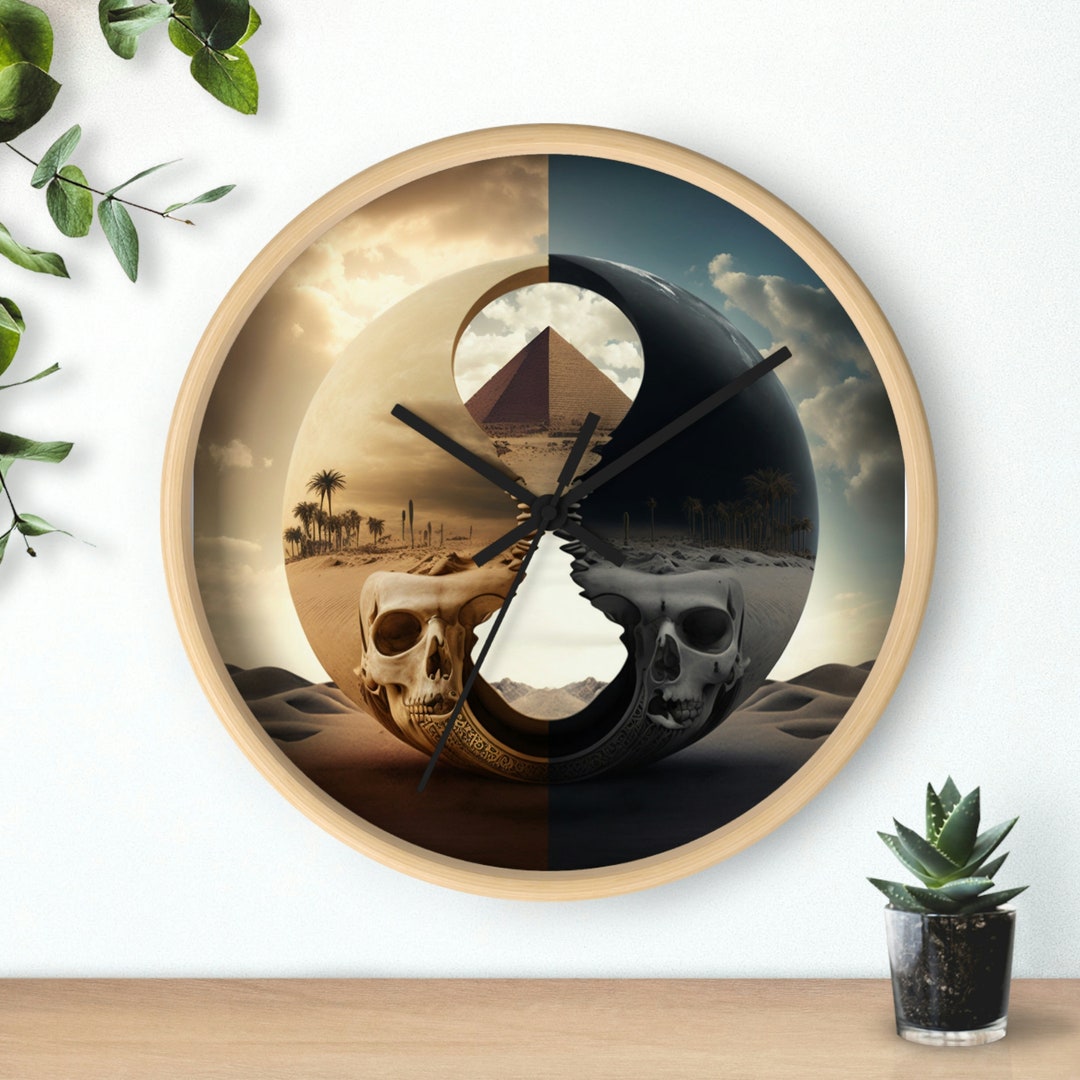 Egyptian Wall Clock AI Art Clock Timeless Clock AI Clock Etsy