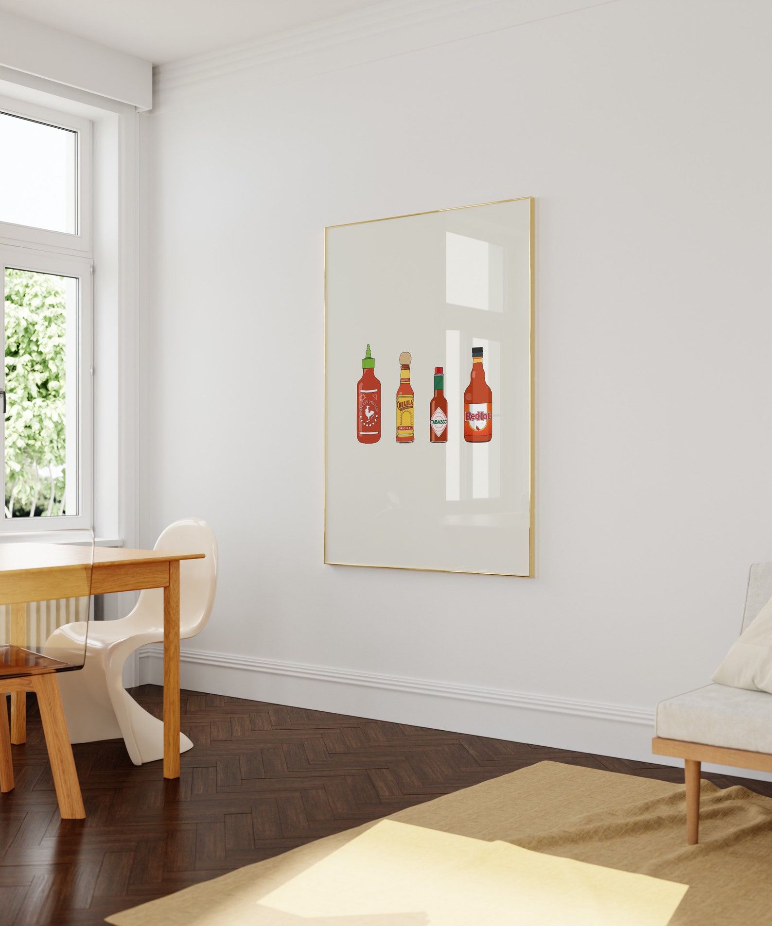 Hot Sauce Print Hot Sauce Illustration Printable Wall Art - Etsy