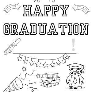Graduación Página Para Colorear