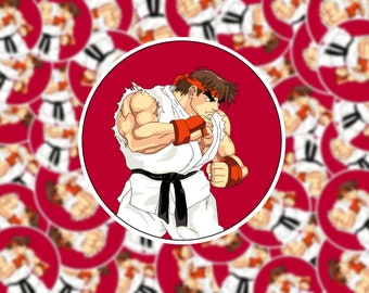 Ryu's Squaring Up Sticker