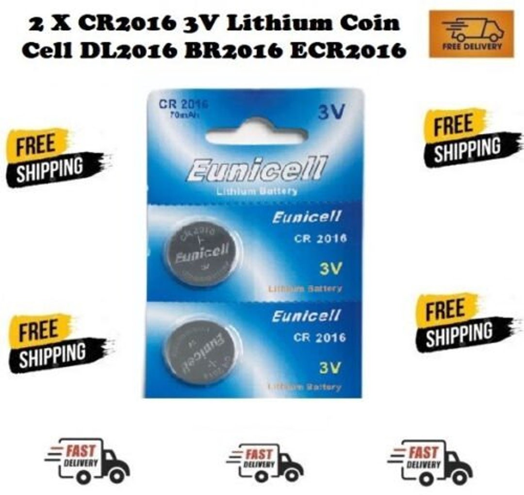 Lot De 20 Piles Bouton CR2016 Lithium 3V - Marque Eunicell, Envoi Suivi Inclus