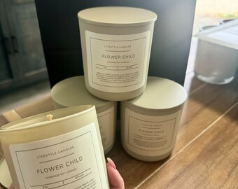 Flower Child Soy Wax Candle, 8 oz.