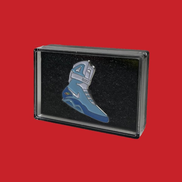 Air Mag Sneaker Pin With Mini Case - Free Shipping Included! Great for hats, shoes, and clothing! Perfect Sneakerhead Or Hypebeast Gift