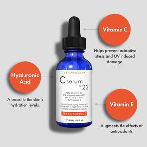 sérumtologié® C serum-22 Vitamin CE Ferulic Acid Serum for Face Anti Wrinkle Serum Retinol, hyaluronic Acid Organic Skin Care Vitamin C image 11