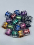 Personalized (Laser Engraved) Aluminium and Plastic - Pigeon Bands - 7mm and 8mm - 50 Pieces product logo