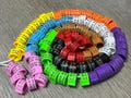 50 PCs - Plastic Clip Rings Pigeon Rings - Pigeon Bands - Personalized - Parrot Conure - multicolor - 8mm product logo