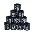 20 PCs - Personalized Aluminium Bird Rings 2025 BLACK for Canary Parrots Parakeet Finches Budgerigar Gouldian Finch Conure (2mm to 14mm) product logo
