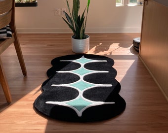 Astro Rug, Irregular Rug, Game Room Decor, Gamer Rug, Modern, Unique, Galaxy