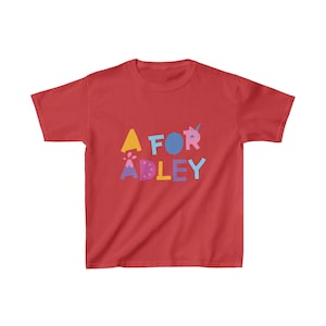 A for Adley tshirt image 3