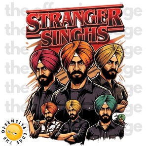 Archivo de corte PNG DTF de Stranger Singhs (Descarga digital)