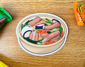 Sinigang Sticker | Filipino Food, Fil-Am, Filipino Sticker, die cut, laptop sticker, water bottle sticker
