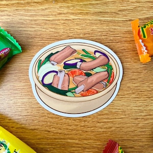 Sinigang Sticker | Filipino Food, Fil-Am, Filipino Sticker, die cut, laptop sticker, water bottle sticker